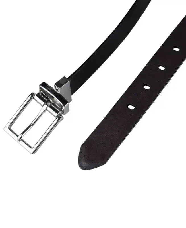 Women's Reversible Leather Pant Belt - Black/brown - 22