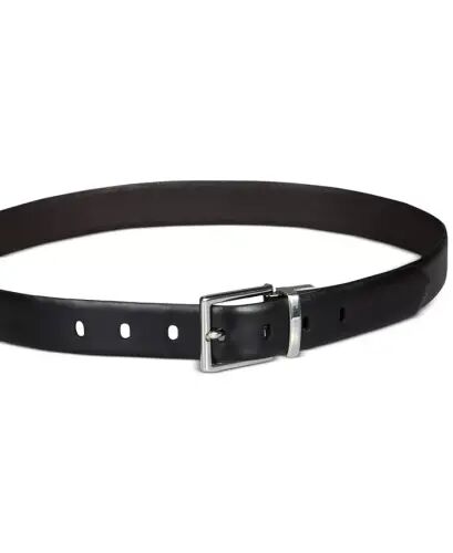 Women's Reversible Leather Pant Belt - Black/brown - 8