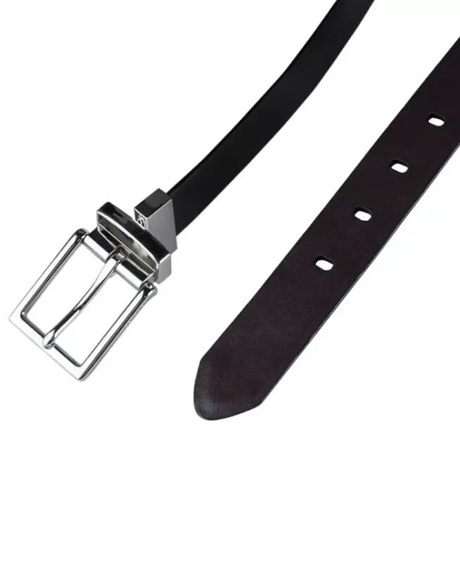 Women's Reversible Leather Pant Belt - Black/brown - 11