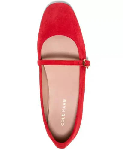 Women's Yelena Mary Jane Ballets Flats - Salsa Suede - 10