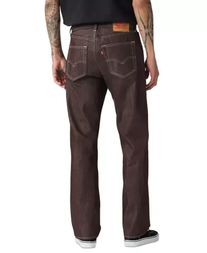 Men's 501® Original Shrink-to-Fit™ Non-Stretch Jeans - Burgundy - 3