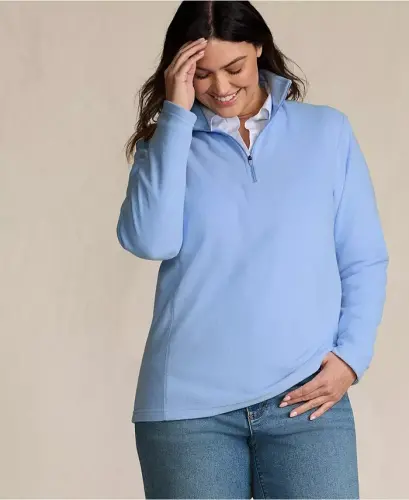 Women's Anyweather Fleece Quarter Zip Pullover - Clear blue sky - 3