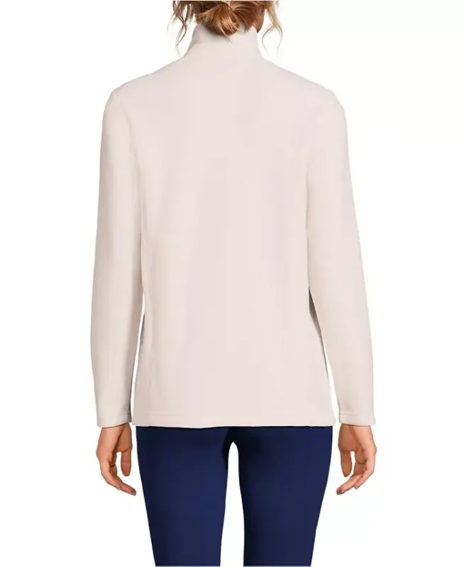 Women's Anyweather Fleece Quarter Zip Pullover - Ivory latte - 4