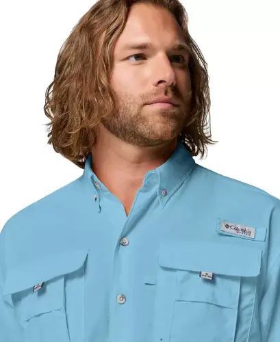 Men's Bahama II Short-Sleeve Shirt - Vintage Blue - 4