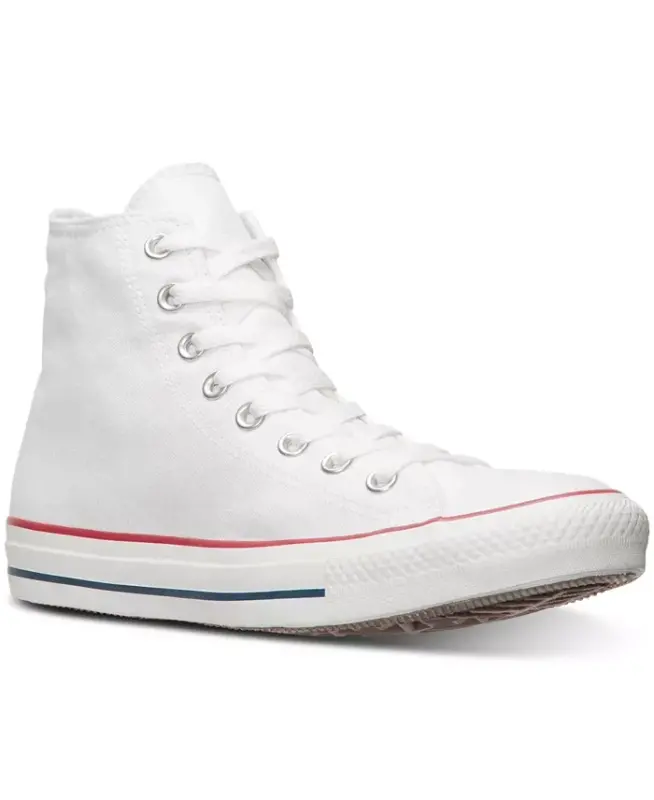 Men's Chuck Taylor Hi Top Casual Sneakers from Finish Line - Optical White - 1