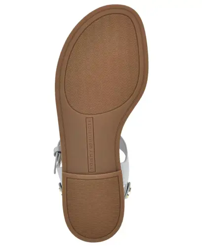 Women's Bennia Flat Thong Sandals - Breezy Blue Patent - 10