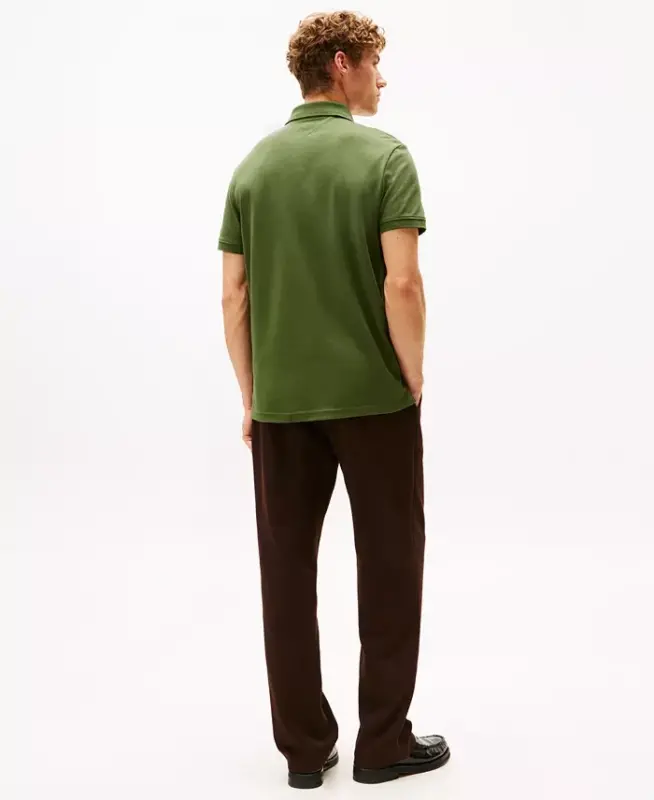 Men's Classic-Fit Embroidered Chest Insert Polo Shirt - Mountain Pine - 8