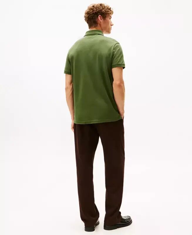 Men's Classic-Fit Embroidered Chest Insert Polo Shirt - Mountain Pine - 4