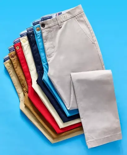 Men's Big & Tall TH Flex Stretch Custom-Fit Chino Pants - Dark Sable - 10