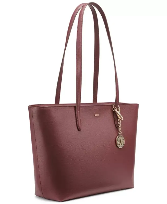 Bryant Medium Zippered Tote Bag - Aged Wine - 6