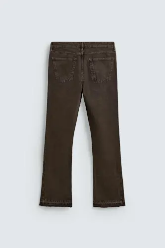 ÇAN KESİM JEAN-Kahverengi - ZARA (1)