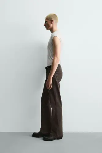 ÇAN KESİM JEAN-Kahverengi - 8