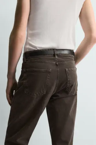 ÇAN KESİM JEAN-Kahverengi - 9