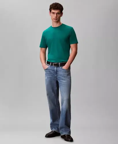 Men's Supima Interlock T-Shirt - Enchanted Forest - CALVIN KLEIN (1)