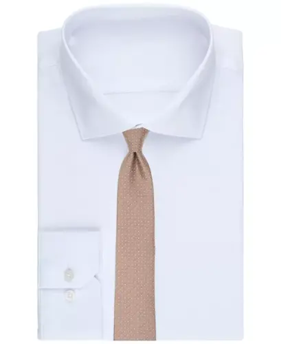 Men's Inari Solid Tie, Exclusively at Modazone - Taupe - 6