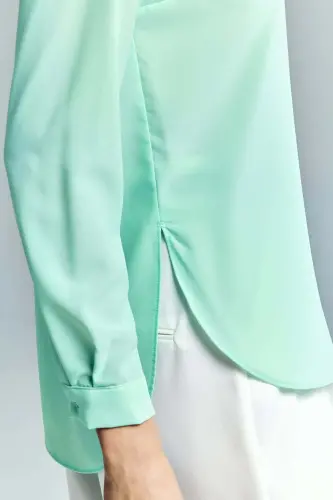 Düz Klasik Gömlek - Mint - MİNT - 6