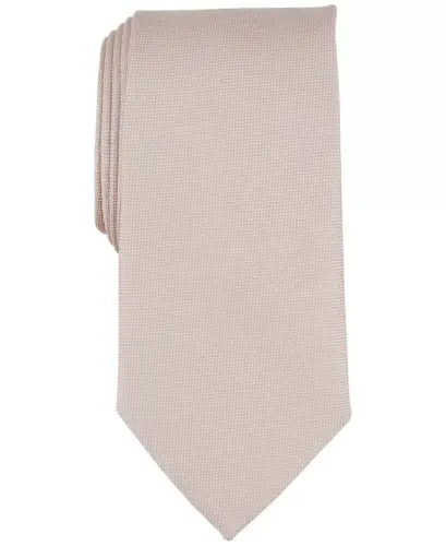 Men's Solid Tie, Created for Modazone - Taupe - 1