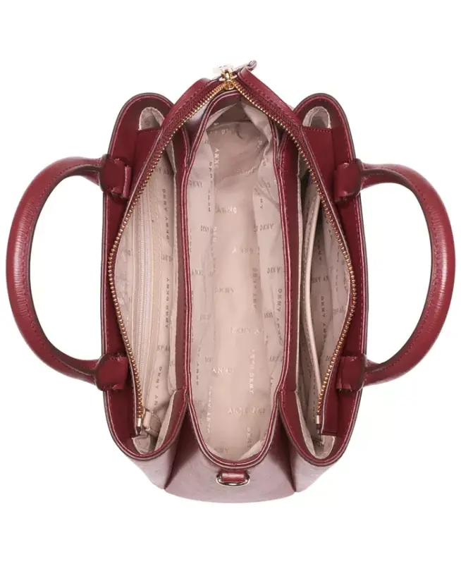Paige Medium Satchel With Convertible Strap - Aged Wine - 6