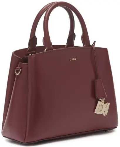 Paige Medium Satchel With Convertible Strap - Aged Wine - 8