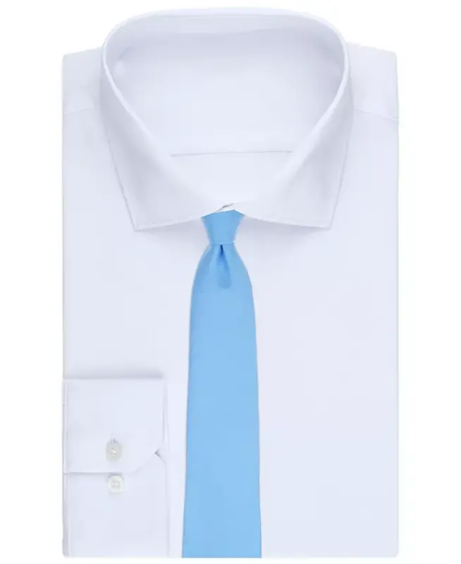 Men's Solid Tie, Created for Modazone - Sky - 6