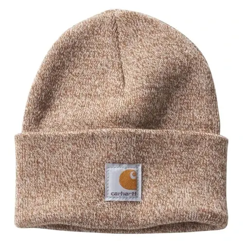 Carhartt Unisex-Child Knit Beanie Cuff Hat Toddler | Acrylic Rib Knit | One Size (Infant) - Fits Heads Best 18.75-20 | Outdoor Fun 