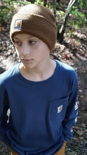 Carhartt Unisex Kids Youth Knit Beanie Cuff Hat - 9