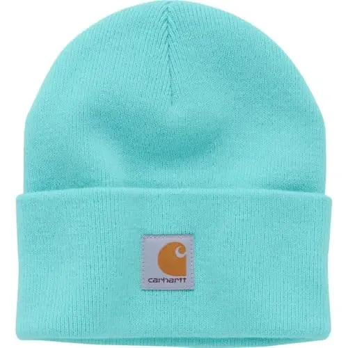 Carhartt Unisex-Child Knit Beanie Cuff Hat Toddler | Acrylic Rib Knit | One Size (Infant) - Fits Heads Best 18.75-20 | Outdoor Fun - 1