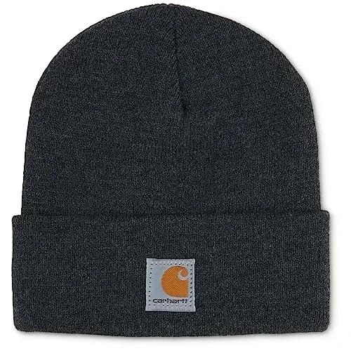 Carhartt Unisex-Child Knit Beanie Cuff Hat Toddler | Acrylic Rib Knit | One Size (Infant) - Fits Heads Best 18.75-20 | Outdoor Fun 