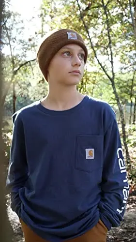 Carhartt Unisex Kids Youth Knit Beanie Cuff Hat - 8
