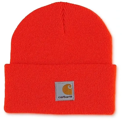 Carhartt Unisex-Child Knit Beanie Cuff Hat Toddler | Acrylic Rib Knit | One Size (Infant) - Fits Heads Best 18.75-20 | Outdoor Fun 