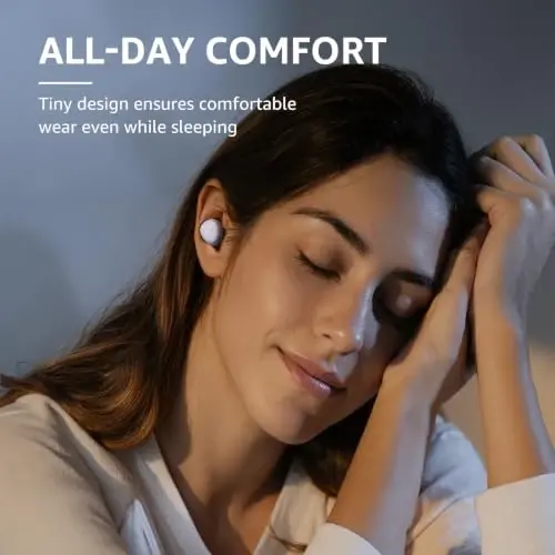 TOZO A1 Wireless Earbuds Bluetooth 5.3 Light Weight in Ear Headphones | IPX5 Waterproof,2 Mics for AI Calls,Immersive Premium Sound Bass Headset with Charging Case,32 EQ via App Light Purple - 2