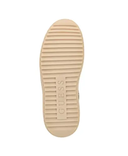 Women's Denesa Treaded Platform Lace-Up Sneakers - Gold/Light Brown Logo - 5