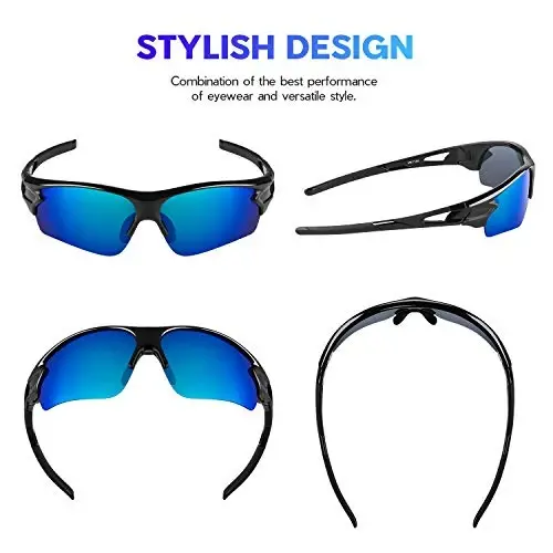 BEACOOL Polarized Sports Sunglasses for Men Women Youth Baseball Fishing Cycling Running Golf Motorcycle Tac Glasses UV400 - BEACOOL (1)