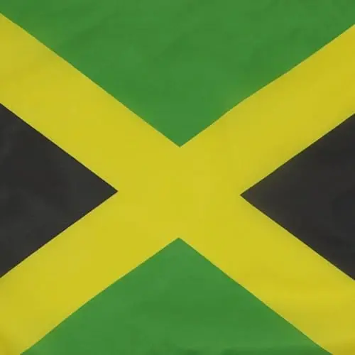 Jamaica NAUTICAL Flag 18'' x 12'' - Jamaican flags 30 x 45 cm. - Banner 12x18 in for boat - AZ FLAG - 6