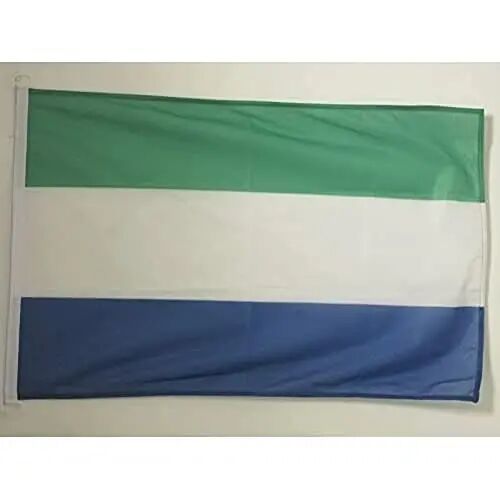 AZ FLAG Sierra Leone Boat Flag 12x18 in Mesh Polyester Plastic Rings | Outdoor and marine use Sierra Leonean 45x30 cm. boat flag weather resistant with double stitched seams and reinforced edges - AZ FLAG