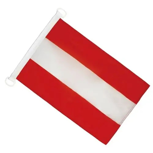 Austria NAUTICAL Flag 18'' x 12'' - Austrian flags 30 x 45 cm. - Banner 12x18 in for boat - AZ FLAG - 5