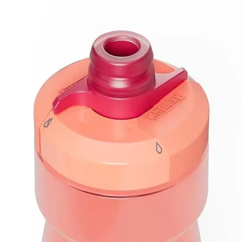 CamelBak Podium Bike Squeeze Water Bottle, High Flow Easy Squeeze Design for Cycling Performance, 24oz, Mercury Blush - 3