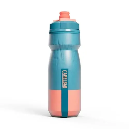 CamelBak Podium Chill Insulated Bike Squeeze Water Bottle, Cold Retention for Cycling, 21oz, Mercury Teal 