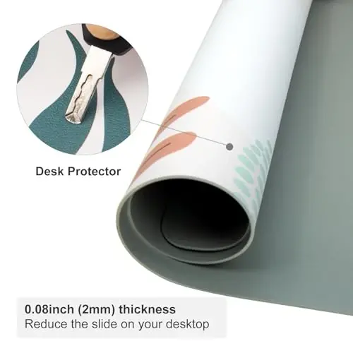 Colorful Star Minimalist Large Mouse Pad, Abstract Botanical Waterproof Desk Mat, Boho Computer Gaming Mouse Pad, XL Full Desk Mousepad Non Slip Writing Pad for School Office Home 23.6