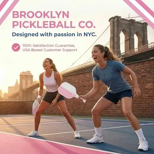 Brooklyn Pickleball Co – Carbon Fiber Pickleball Paddles – USAPA Approved, Honeycomb Core, Cushioned Grip, Lightweight Design – Single Paddles & Paddle Sets - 4