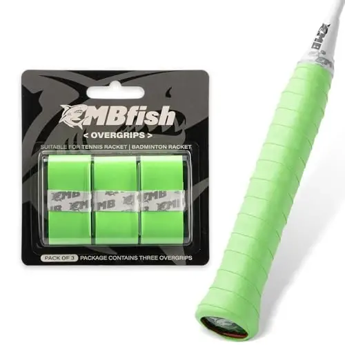 MBFISH Tennis Racket Grip Tape 3 Pack, Racket Grips Soft Racquet Overgrips for Tennis, Pickleball and Badminton - Anti-Slip and Absorbent Tennis Grip Tape Set - MBFISH