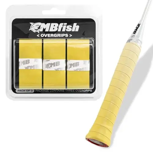 MBFISH Tennis Racket Grip Tape 3 Pack, Racket Grips Soft Racquet Overgrips for Tennis, Pickleball and Badminton - Anti-Slip and Absorbent Tennis Grip Tape Set - 1