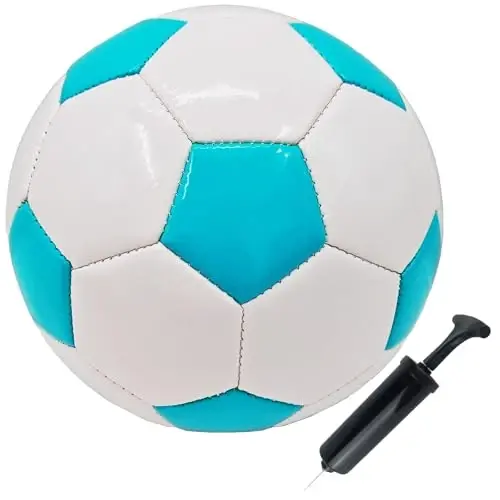 Soccer Ball Size 2,3,4,5 with Pump Needle Classic White Black Thicker PU Tight Weaved Suitable for Youth Boy League Game Trainning Practice or Gift - 1