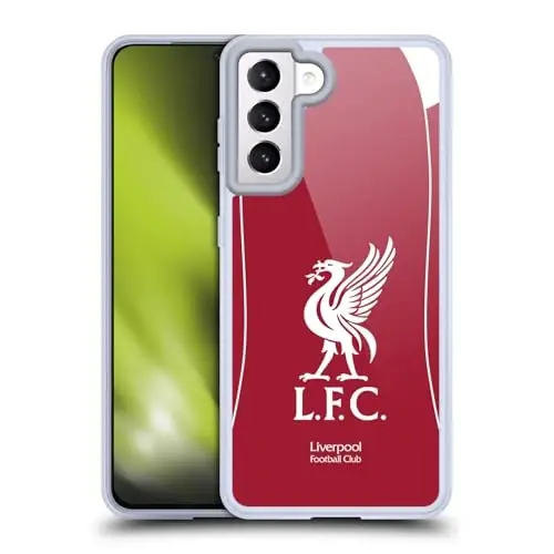 Head Case Designs Officially Licensed Liverpool Football Club Home 2025/26 Kit Gel Case [Military Grade Protection] Compatible with Samsung Galaxy S21 5G and Compatible with MagSafe 