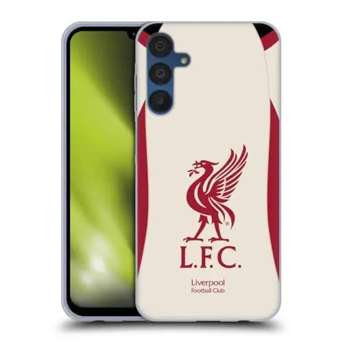 Head Case Designs Officially Licensed Liverpool Football Club Away 2025/26 Kit Gel Case [Military Grade Protection] Compatible with Samsung Galaxy A15 and Compatible with MagSafe - 1