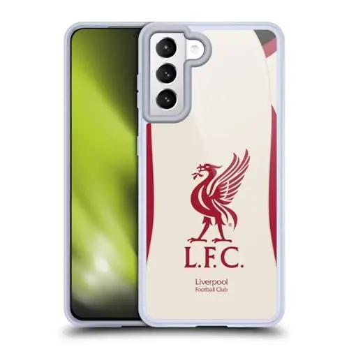 Head Case Designs Officially Licensed Liverpool Football Club Away 2025/26 Kit Gel Case [Military Grade Protection] Compatible with Samsung Galaxy S21 5G and Compatible with MagSafe - 1