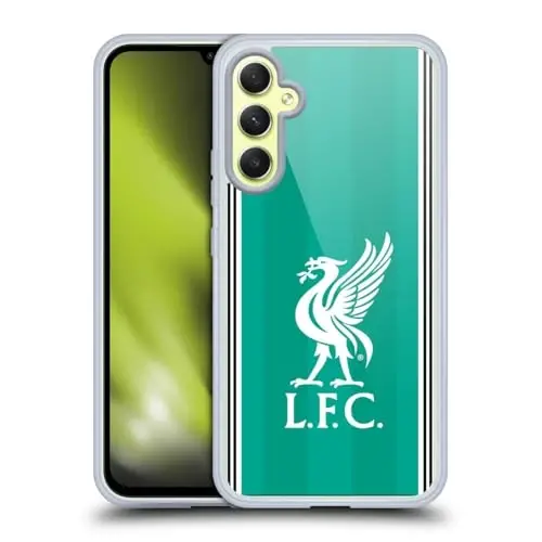 Head Case Designs Officially Licensed Liverpool Football Club Third 2025/26 Kit Gel Case [Military Grade Protection] Compatible with Samsung Galaxy A34 5G 