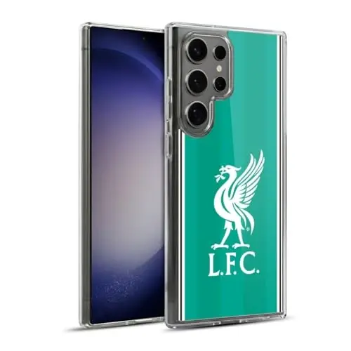Head Case Designs Officially Licensed Liverpool Football Club Third 2025/26 Kit Gel Case [Military Grade Protection] Compatible with Samsung Galaxy S23 Ultra 5G and Compatible with MagSafe 