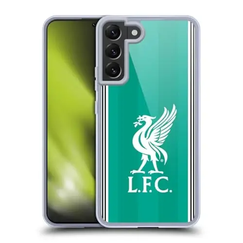 Head Case Designs Officially Licensed Liverpool Football Club Third 2025/26 Kit Gel Case [Military Grade Protection] Compatible with Samsung Galaxy S22+ 5G - 6