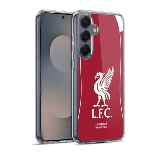 Head Case Designs Officially Licensed Liverpool Football Club Home 2025/26 Kit Gel Case [Military Grade Protection] Compatible with Samsung Galaxy S25+ and Compatible with MagSafe 
